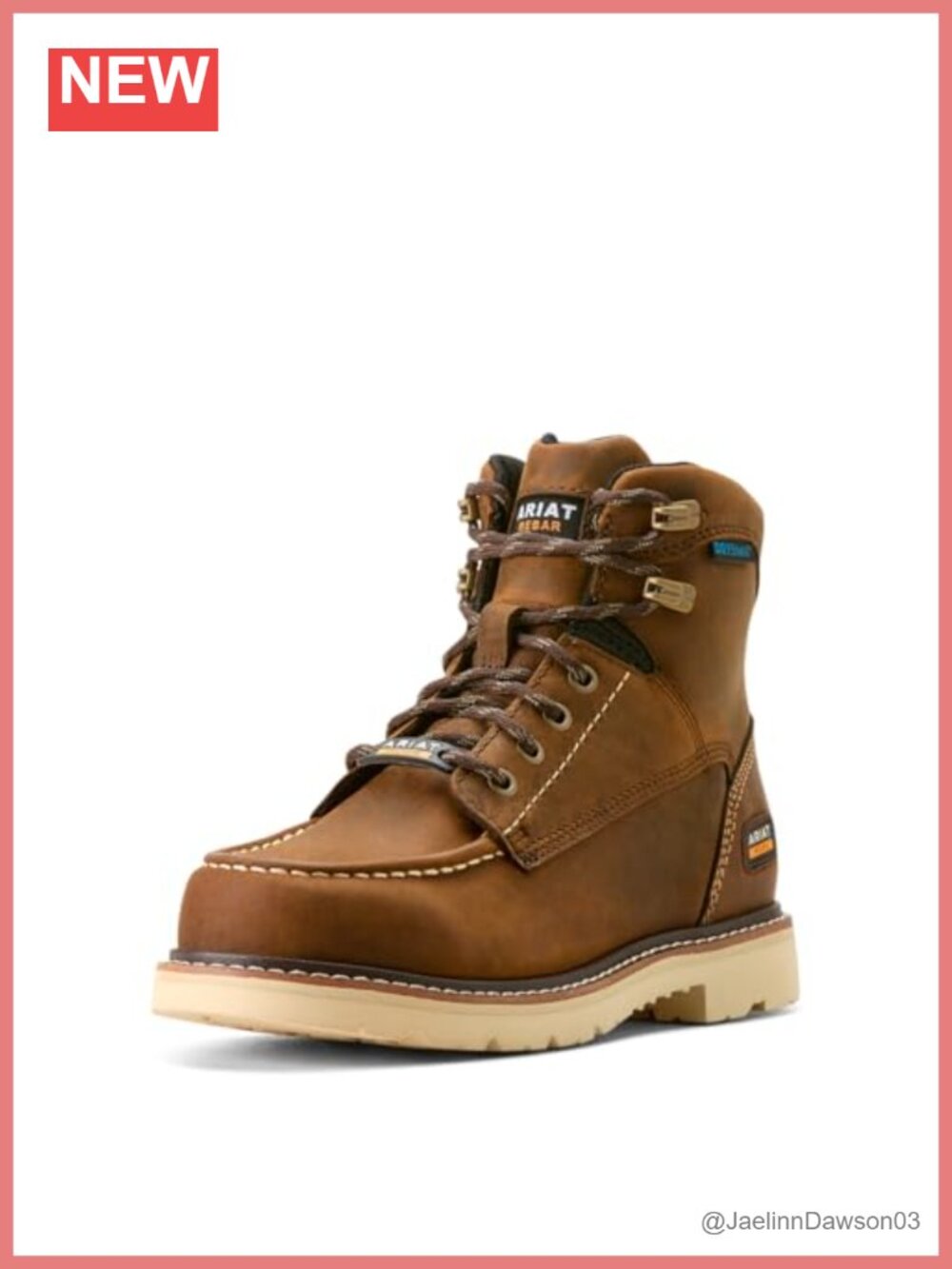 Rebar Lift Waterproof Leather Work Boots Mid-Calf ASTM EH ATS